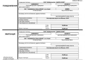Квитанція на сплату електронної версії посібника "Готуємося до ЗНО..."